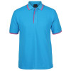 Classic Contrast Polo Aqua Pink